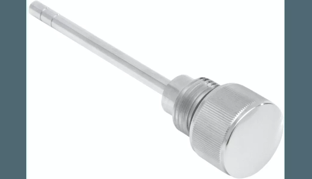 Drag Specialties Hot Top Transmission Dipstick for '07-22 Harley Davidson Softail and '06-17 Dyna Models - Chrome