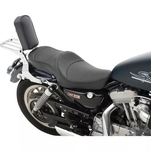 Drag Specialties Low-Profile Touring Seat for 1986-2003 Harley Sportster - Mild Stitch
