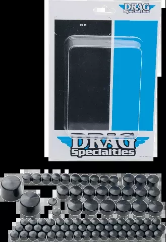 Drag Specialties Motor Trans Primary Bolt Cover Kit for 2007-2010 Harley Softail