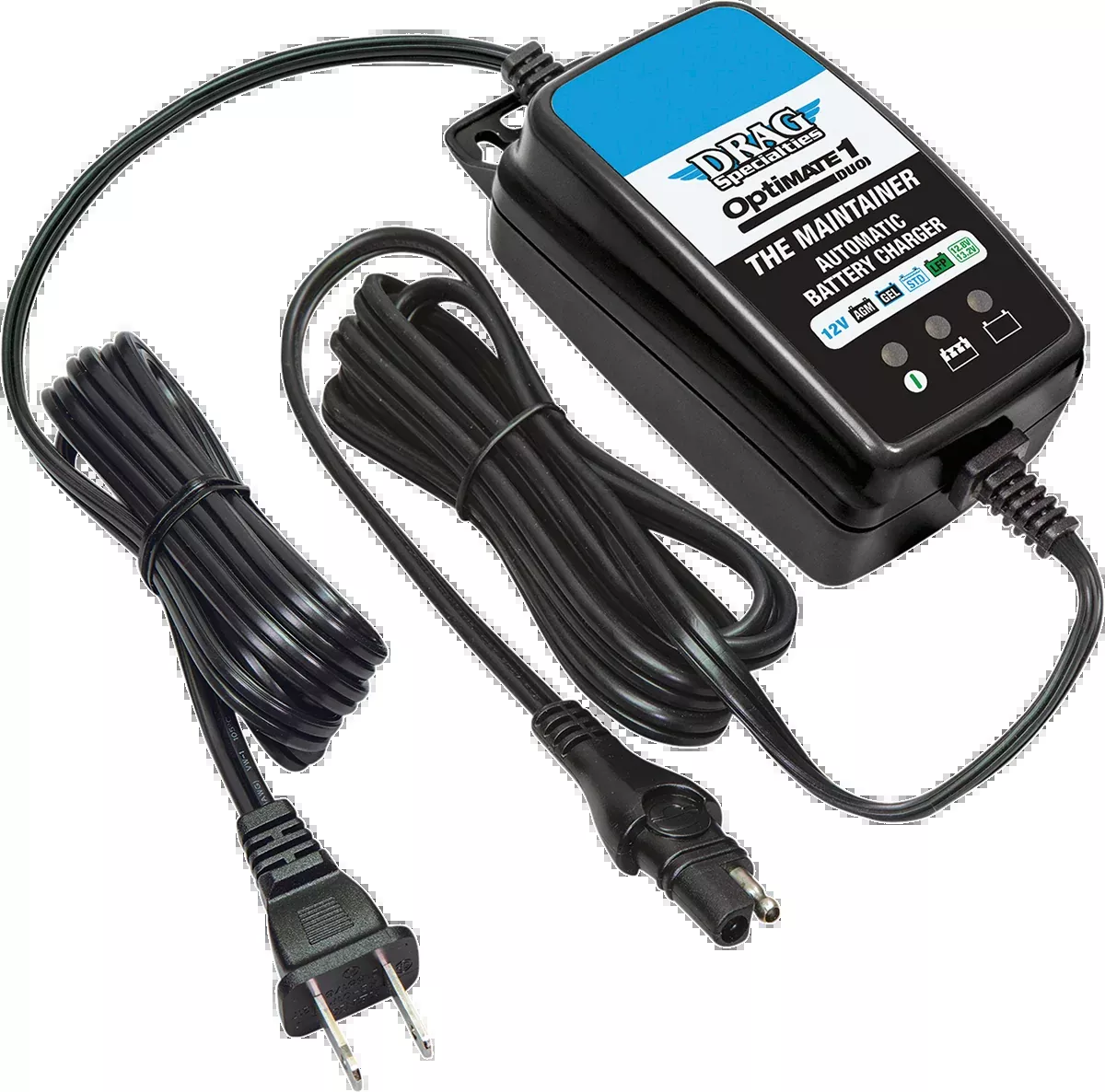 Drag Specialties OptiMate Duo 1 Motorcycle Battery Charger Maintainer for Harley
