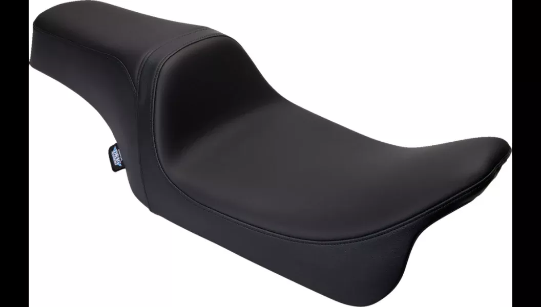 Drag Specialties Predator 1-Up Smooth Solor Reflective Leather Seat for Harley 08-23 FLH
