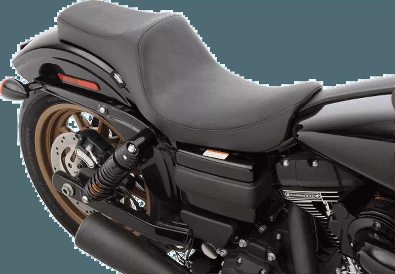 Drag Specialties Predator III Seat for '06-17 Harley-Davidson Dyna and Dyna Wide Glide - Smooth Vinyl