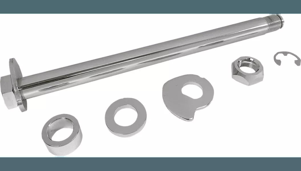 Drag Specialties Rear Axle Kit for Harley Davidson Touring Models '14-25 - Chrome