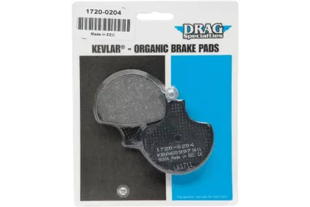 Drag Specialties REAR Organic Kevlar Brake Pads for Certain FX & XL ModelsOEM #44213-87/C, 44209-87-Pair