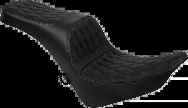 Drag Specialties Seats Freedom Seat – Solar Leather – Double Diamond Black Stitch – FLRT/FLTRT ’15-’25
