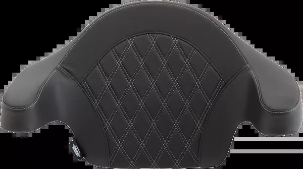 Drag Specialties Seats King-Pak Pad – Double Diamond – Silver Thread – Road King ’14-’25