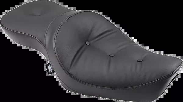 Drag Specialties Seats Low-Profile Double Bucket 2-Up Vinyl Seat