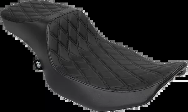 Drag Specialties Seats Performance Predator 2-Up Seat – Vinyl – Black Double Diamond Stitch – FLHX/FLTR ’23-’24