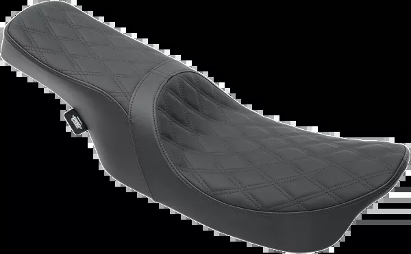 Drag Specialties Seats Predator 2-Up Seat - Double Diamond - Black Stitching - FL '99-'07