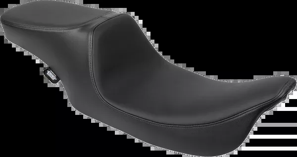 Drag Specialties Seats Predator 2-Up Seat - Solar Leather - Smooth - W/O Backrest - FL '97-'07