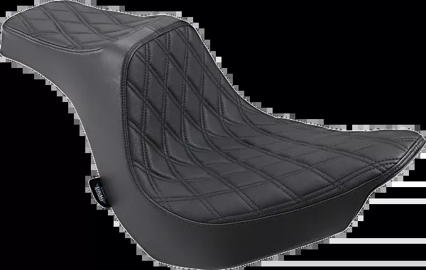 Drag Specialties Seats Predator III Seat – Double Diamond – Black Stitching – FLFB/S ’18-’25