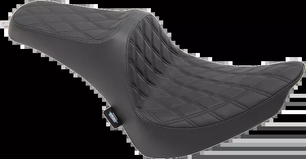 Drag Specialties Seats Predator III Seat – Double Diamond – Black Stitching – FX/FL ’00-’17