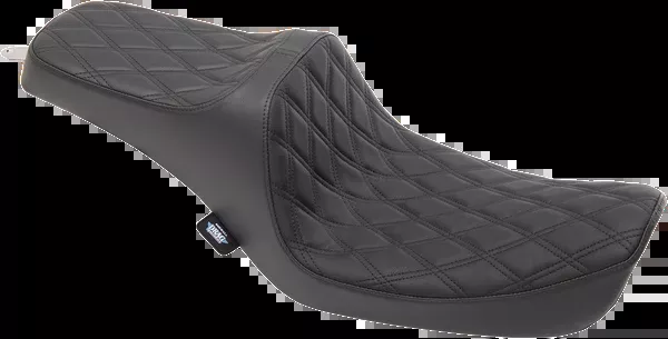 Drag Specialties Seats Predator III Seat - Double Diamond - Black Stitching - FXD '96-'03