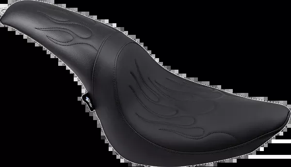Drag Specialties Seats Predator Seat - Black - Flame Stitched - FL/FX '06-'17