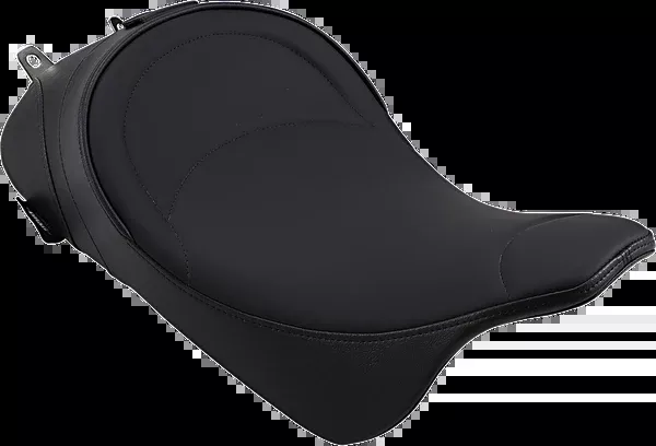 Drag Specialties Seats Solo Seat - Mild Stitched - Driver Backrest - FL '08-'23