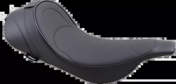 Drag Specialties Seats Solo Seat - Mild Stitched - Driver Backrest - FLT '97-'07