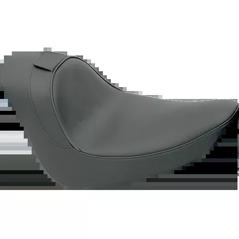 Drag Specialties Seats Solo Seat - Smooth - Driver Backrest - FL/FX '06-'17