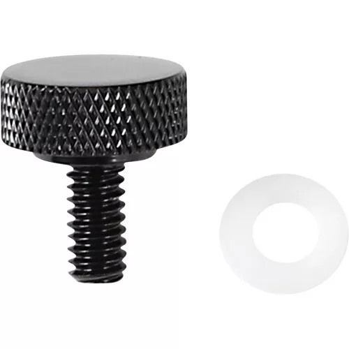 Drag Specialties Smooth1/4" - 20 Seat Mounting Knob for Harley - Black