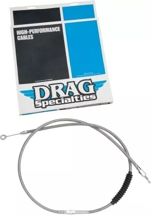 Drag Stainless Braided 62″ Clutch Cable Harley Touring FLH FLT 89-06