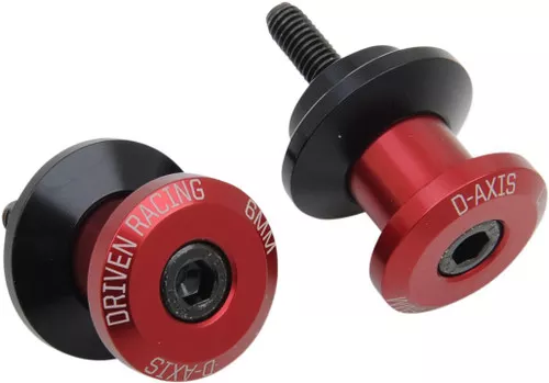 Driven D-Axis Red Auminum Swingarm Spools 8mm (DXS-8.2 RD)