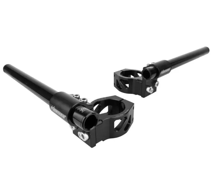 Driven DHCLO50RBK 50mm 1-1/2" Riser 7 Degree Adjustable Clip-On Bars Motorcycle