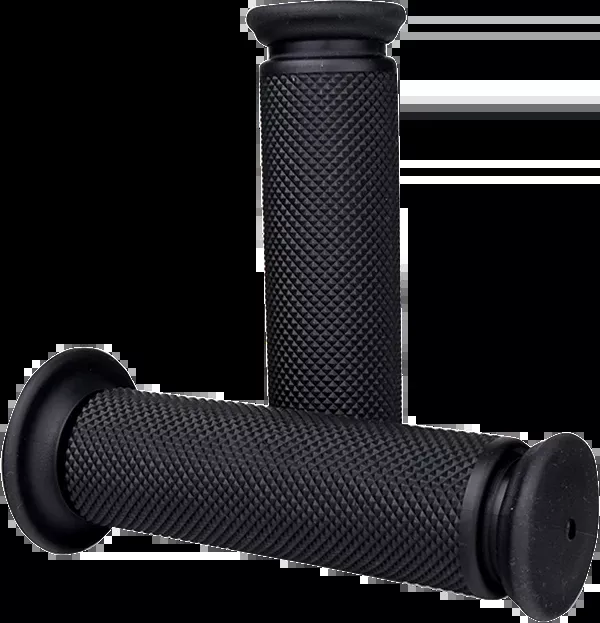 Driven Racing Diamond MX Grips - Closed Ends - Black