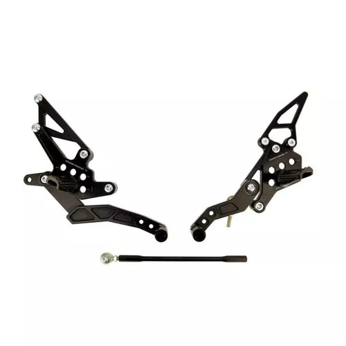 Driven TT Black Aluminum Rearsets (DRP-709-BK)