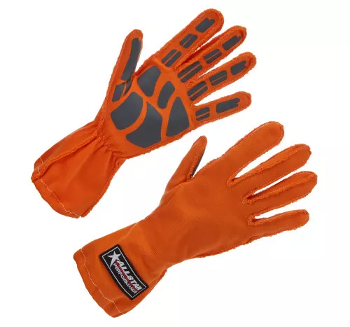 Driving Gloves Non-SFI Outseam S/L LG Orange ALL913044