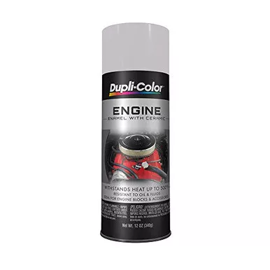 Dupli-Color DE1615 Engine Enamel Spray Paint with Ceramic - Aluminum - 12 oz