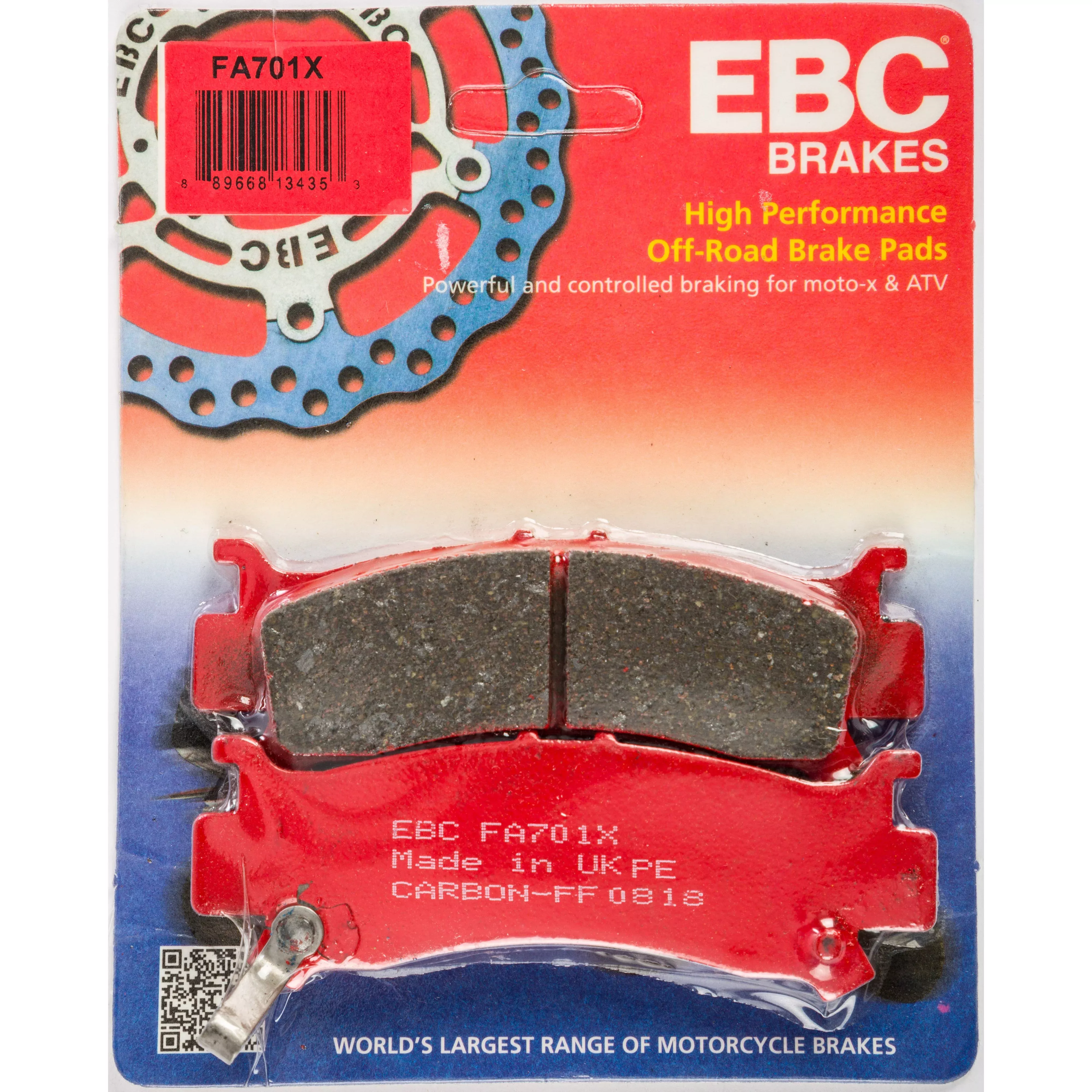 EBC 1 Pair Performance X-Series Carbon Brake Pads MPN FA701X