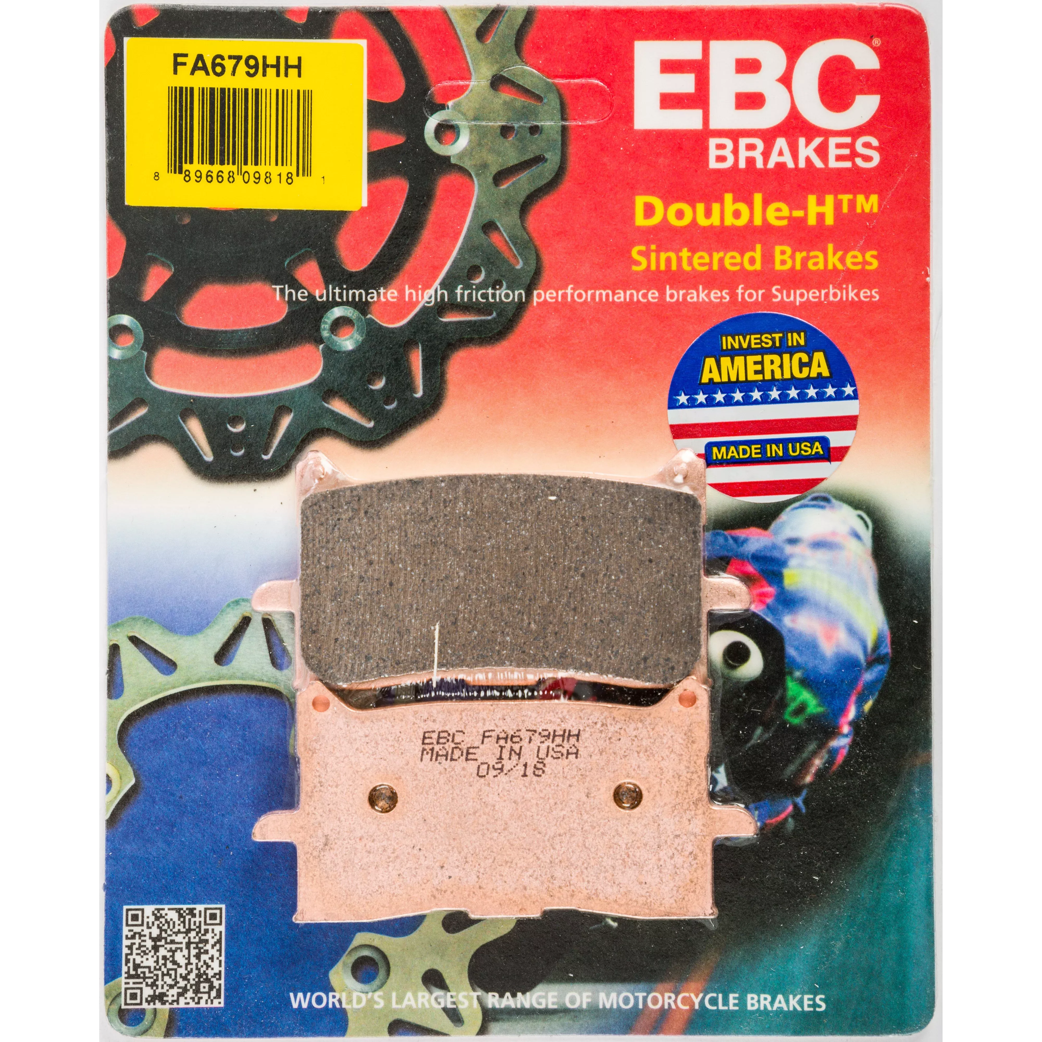 EBC 1 Pair Sintered HH Race Formula Brake Pads MPN FA679HH