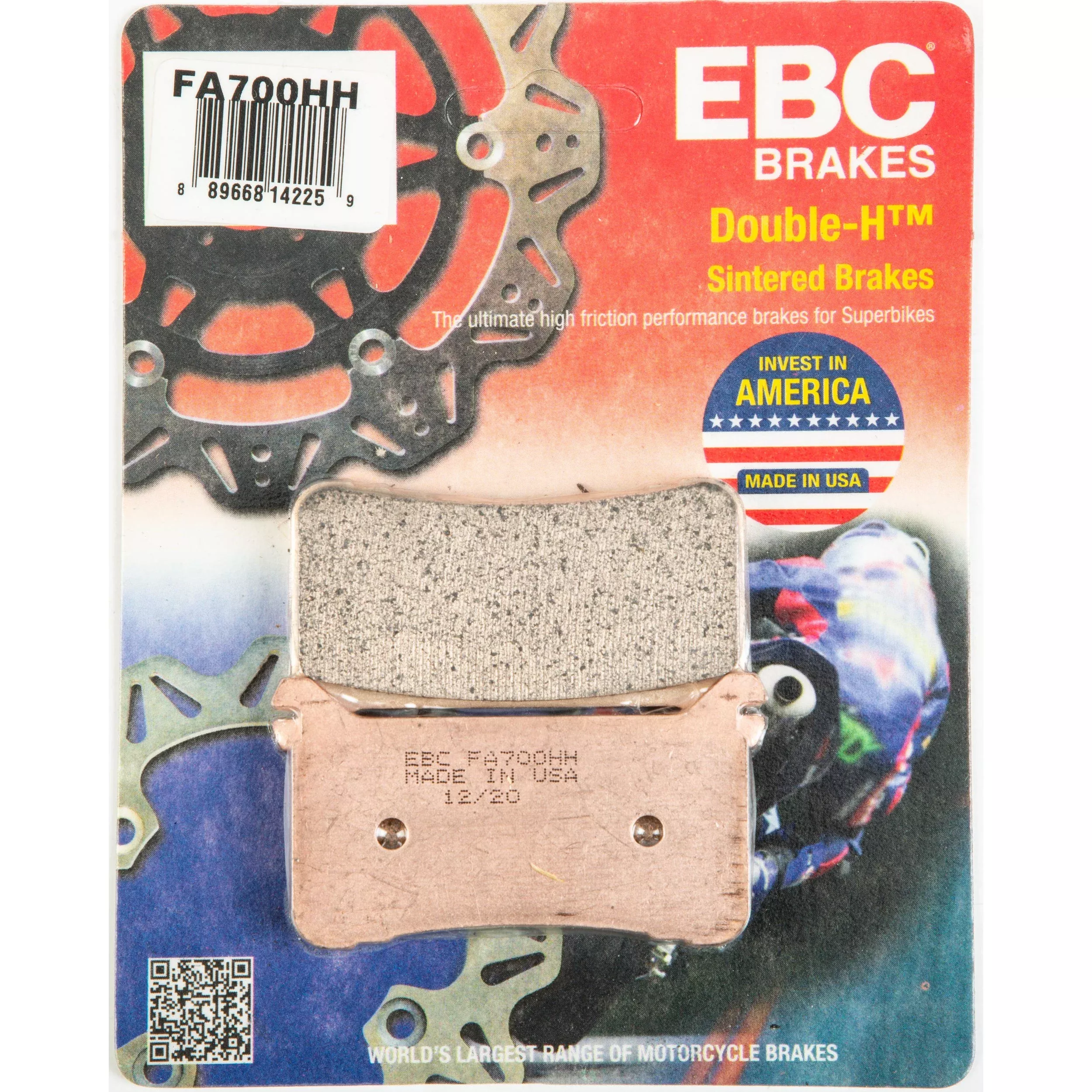EBC 1 Pair Sintered HH Race Formula Brake Pads MPN FA700HH