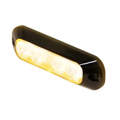 Ecco ED3704A High-Intensity 4 LED Amber Warning Light for Truck 12V 24V