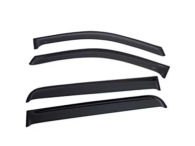 EGR 572955 In-Channel SlimLine Matte Black Front & Rear Window Visors