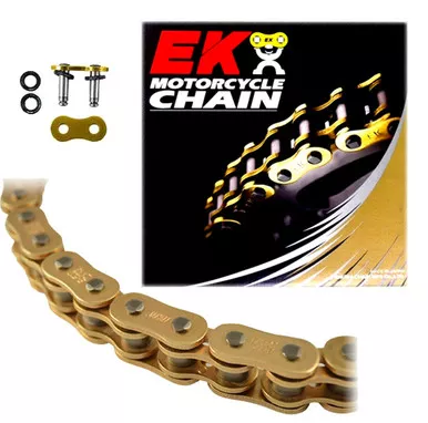 EK 530ZVX3 Gold Ultra High Performance NX-Ring Motorcycle Chain
