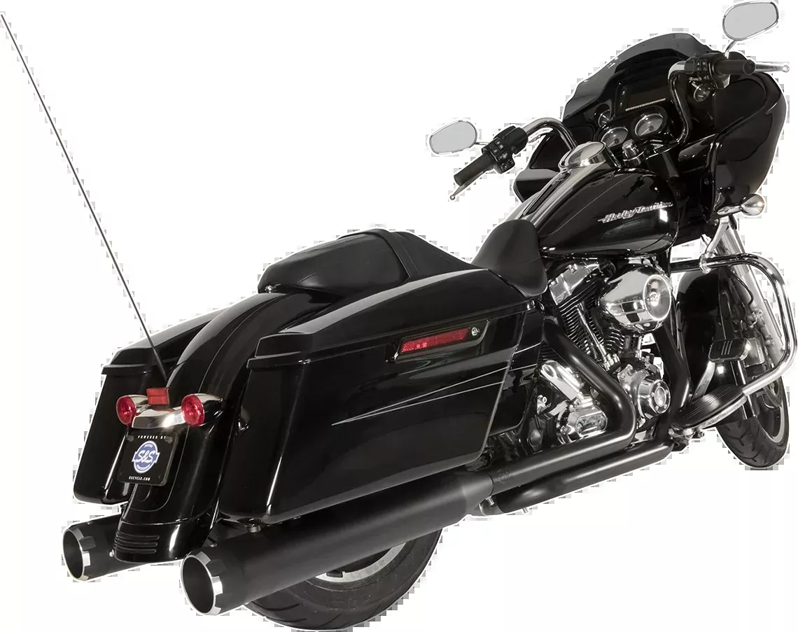El Dorado Dual Exhaust System - Black - Black Thruster