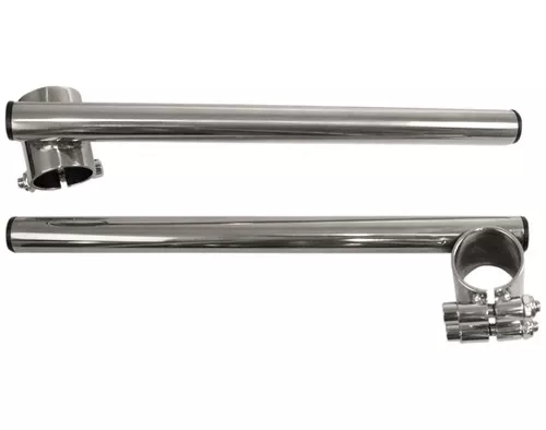 Emgo 7/8" Chrome Steel Handlebar Clip-Os for 36mm Fork Tube (23-93135)