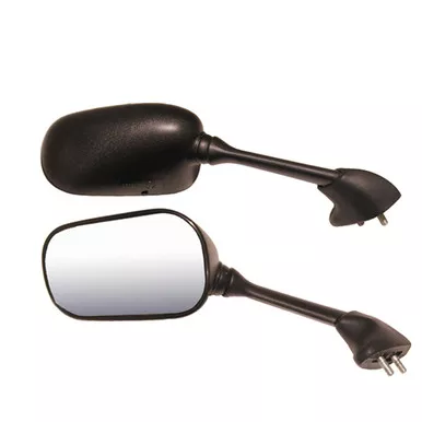 EMGO OEM Replacement Mirror for 03-04 Yamaha YZF R6 Left Side Black (20-80552)