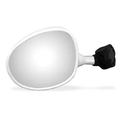 EMGO OEM Replacement Mirror for Yamaha 89-99 FZR600/FZR1000 Left Side White