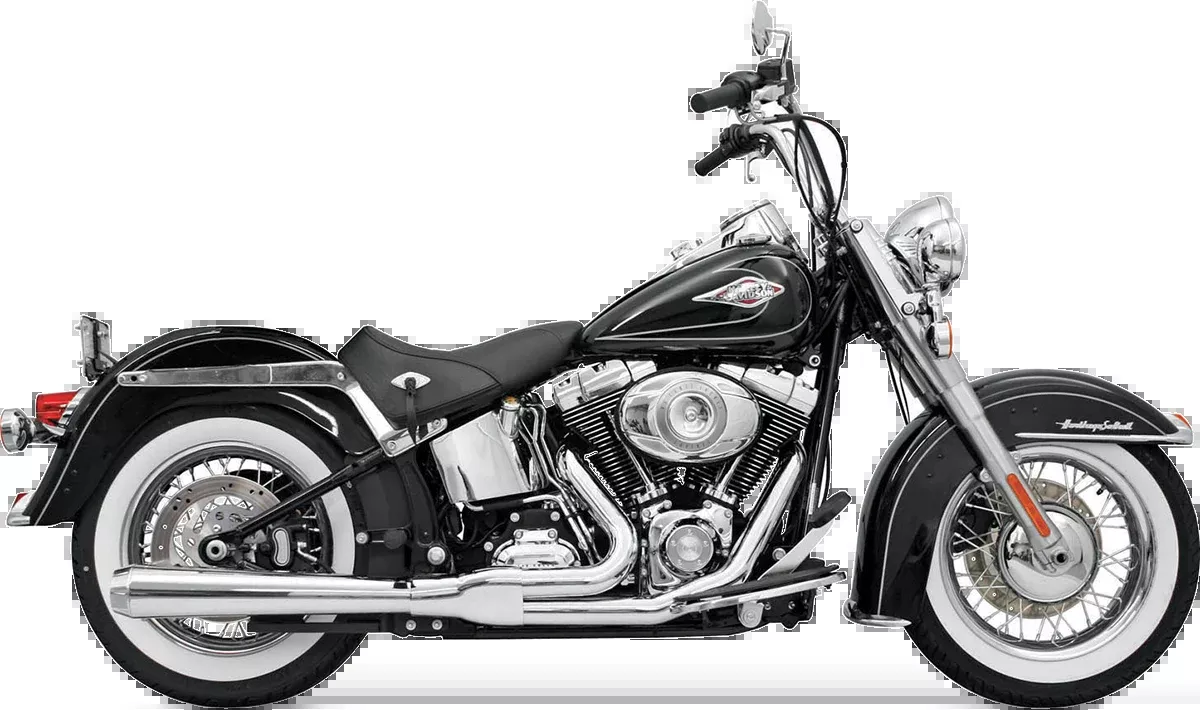 EXHAUST RR HS 86-11ST CHR