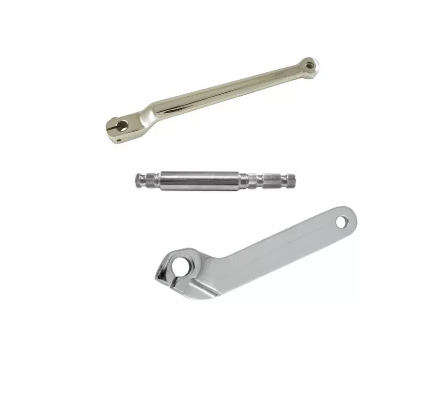 Extended Length 2-1/4" Chrome Shift Lever w/ Shaft & Inner 83-18 Harley FLH/T FLST