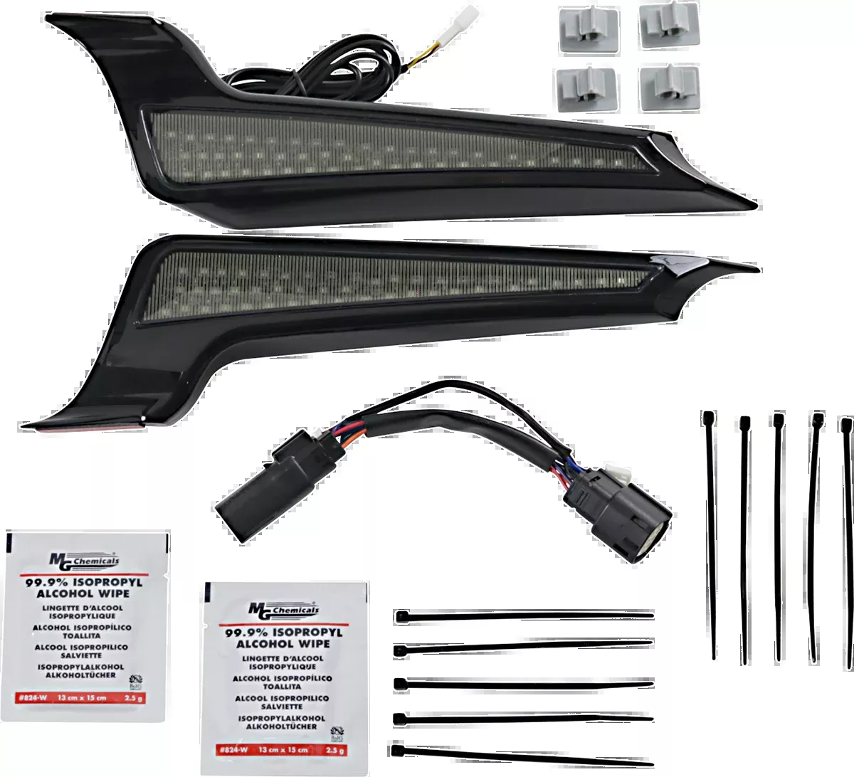 Fascia LED Light Panels - Black/Smoke