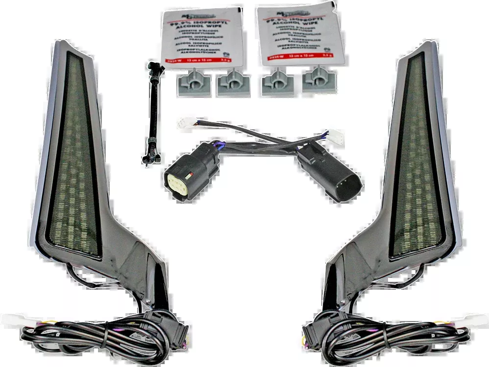 Fascia LED Light Panels - Chrome/Smoke