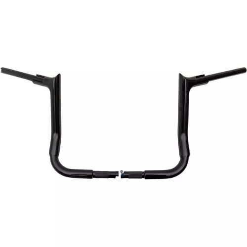 Fat Baggers 1-1/2" EZ Install Pointed Top 12" Handlebars for 2014-2020 Harley Touring - Black