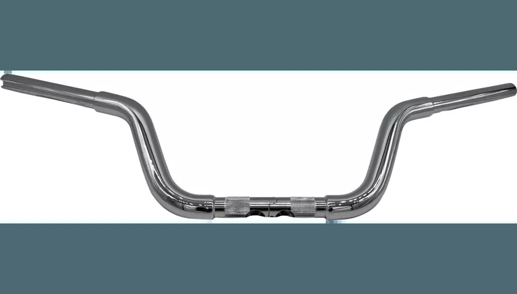 Fat Baggers 1-1/4" EZ Install Round Top 8" Handlebar for '18-Up Harley Davidson Low Rider Models - Chrome