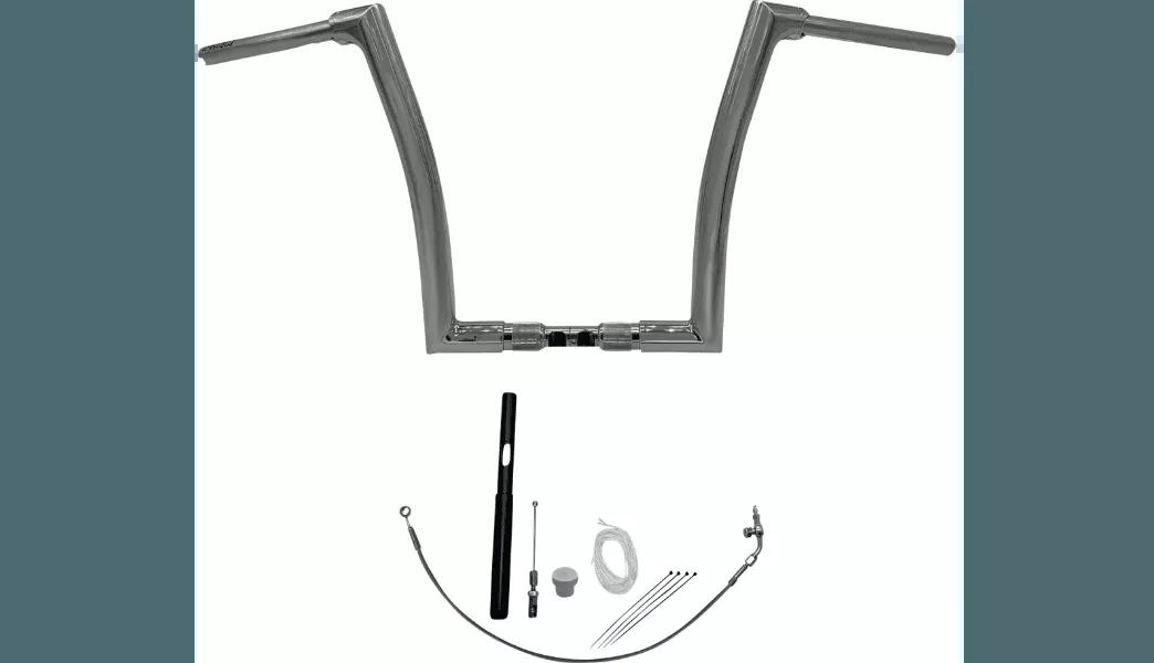 Fat Baggers 1.5" Flat Top EZ Install Handlebar Kit for '21-22 Road Glide Models - 14" Chrome