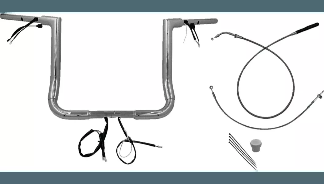 Fat Baggers Flat Top 1.5" EZ Install Wired Handlebar Kit for '24-Up Harley Davidson Street Glide and '23-24 FLHXSE Models (Select Height and Finish)