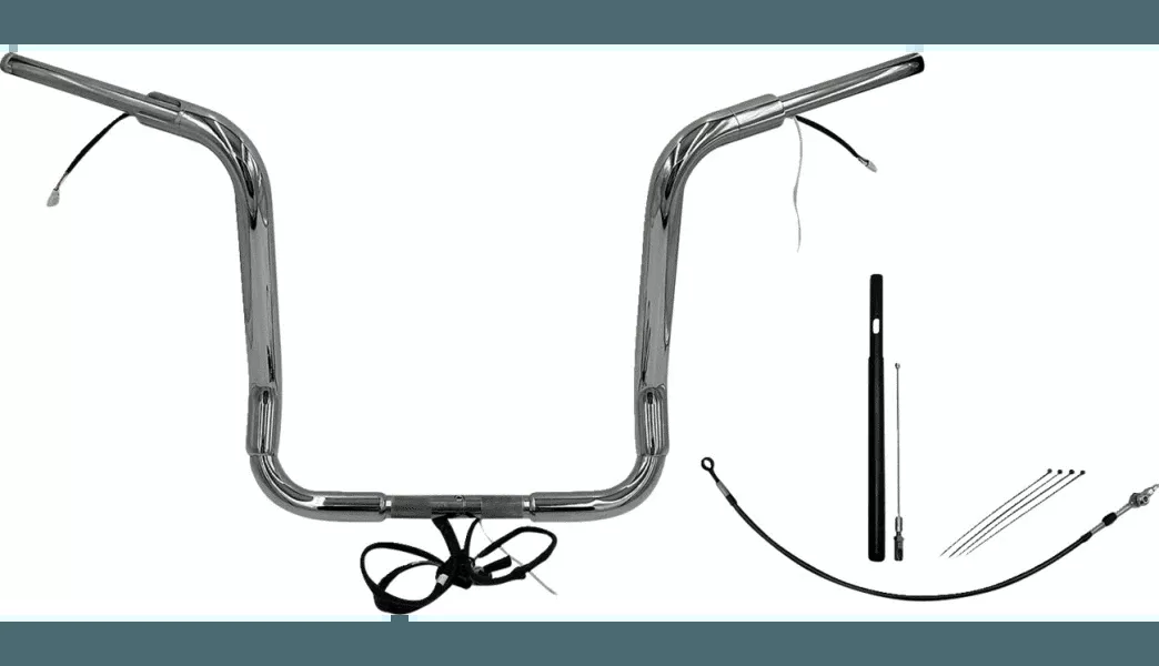 Fat Baggers Plug & Play EZ Install 1-1/2" Round Top Handlebar for '21-23 Harley Davidson FLH Models (Choose Height and Finish)
