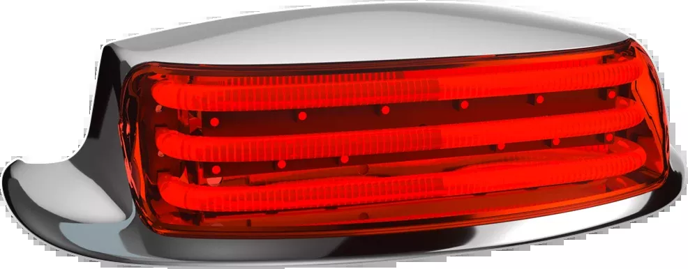 Fender Tip Light - LED - Red Lens - Chrome