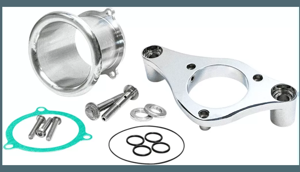 Feuling 3" Velocity Stack for 17-23 Harley Davidson Touring Models - Raw Machined w/ Chrome Backing Plate